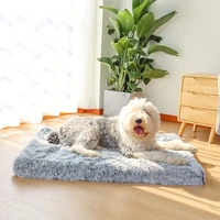 ultra plush dog bed deluxe orthopedic foam rectangular cat dog mats removable cover pet mattress cushion for small large dogs