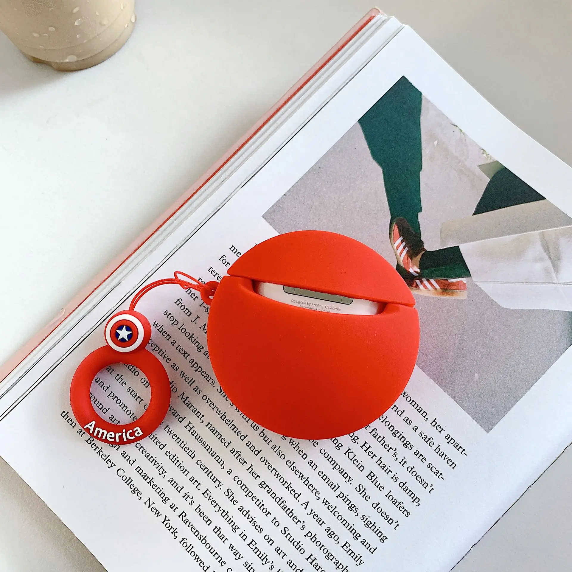 Чехол для Airpods Marvel Мстители Капитан Америка Бэтмен чехол наушников Apple 2 чехла Earpods
