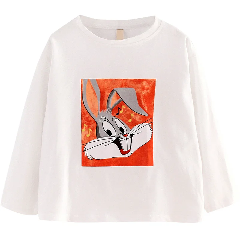 

Kids Baby Girl Cotton Three Colors Bunny Long Sleeve T Shirt Tops Tee Shirt Clothes