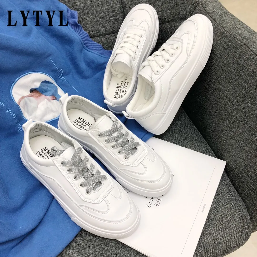 

Canvas Shoes Women Korean Autumn Shoes 2021 Trendy Shoes New Board Shoes Summer Style All-match Autumn Style White Shoes B20-836