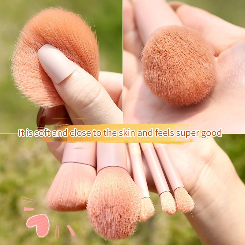 

7-piece Makeup Brush High Gloss Foundation Eye Shadow Eyebrow Brush Lip Makeup Brush Beauty Tool Dropshipping TSLM1