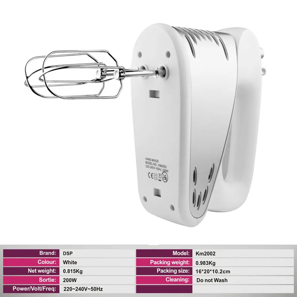 Штепсельная Вилка европейского стандарта Электрический 5 Скорость ручной миксер