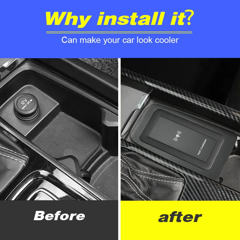 Автомобильная Беспроводная зарядная пластина Hivotd 2018 для volvo XC90 XC60 S90 V90 2019