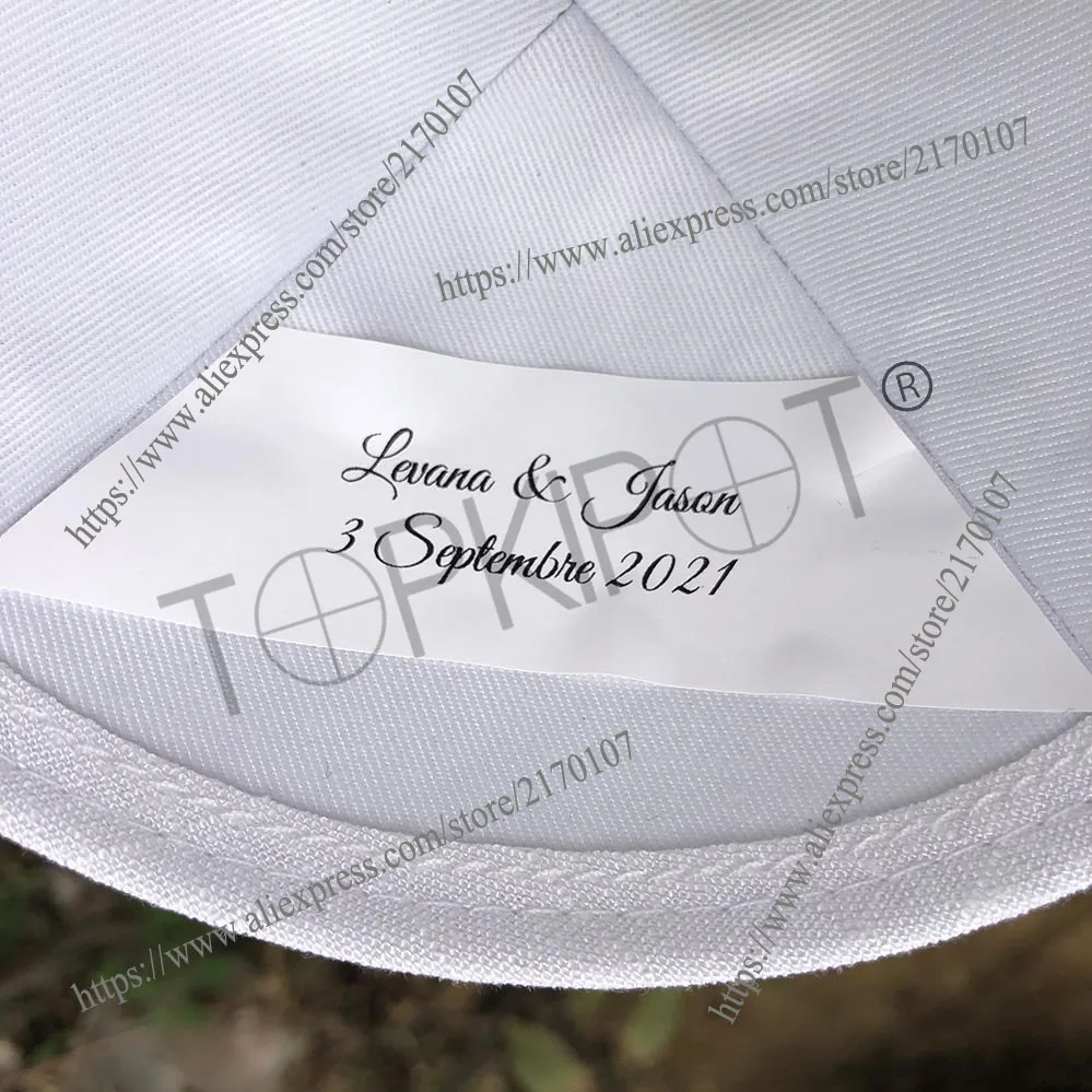 Белый льняной kippot Kipot Kippah с серебристо серой вышивкой для свадьбы|Мусульманская