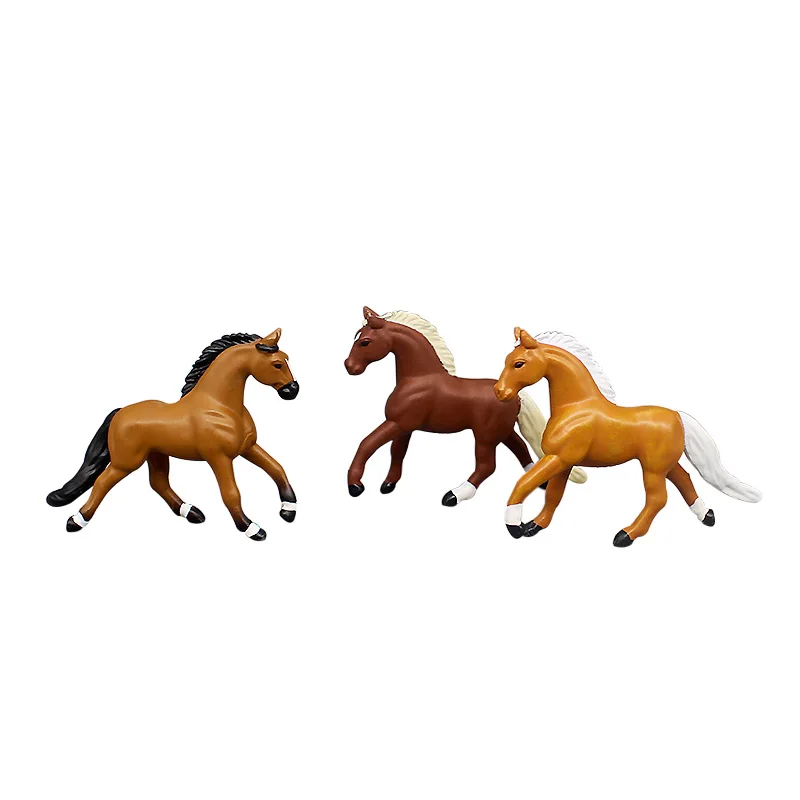 Миниатюрная модель лошади Appaloosa Lusitano Clydesdale Haflinger пони Steed Pinto стальон ранчо