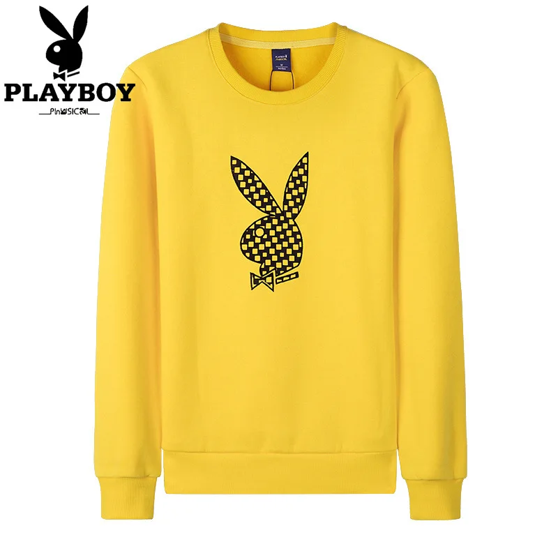 PLAYBOY Новая Модная стильная женская толстовка, Повседневная Уличная одежда, толстовки с буквенным принтом, черный свитер, пуловер для женщин