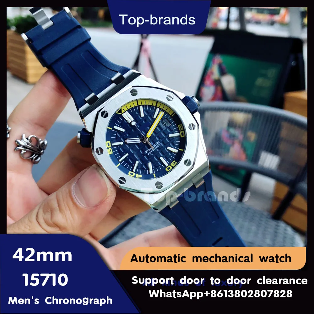 

Royal Offshore 15710 Men's Automatic Mechanical Watch V10 Upgraded Version Luminous JF Factory Chronograph Luxury 1:1 Sapphire