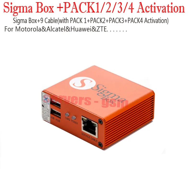 2020 новейшая Sigma Box оригинальная box с 9 кабелями Pack1 + Pack2 Pack3 Pack4 новое обновление для
