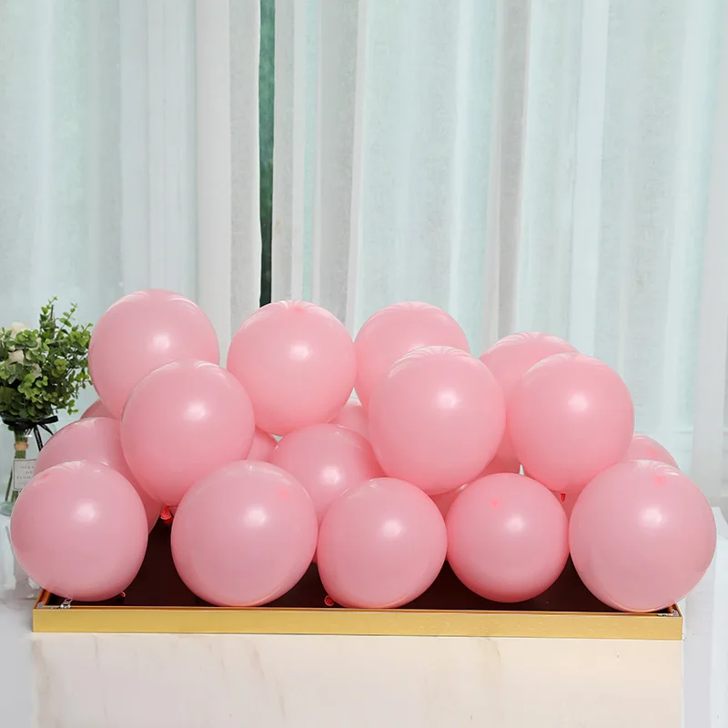 10 шт. красивый розовый надувной шар из алюминиевой фольги детский воздушный для