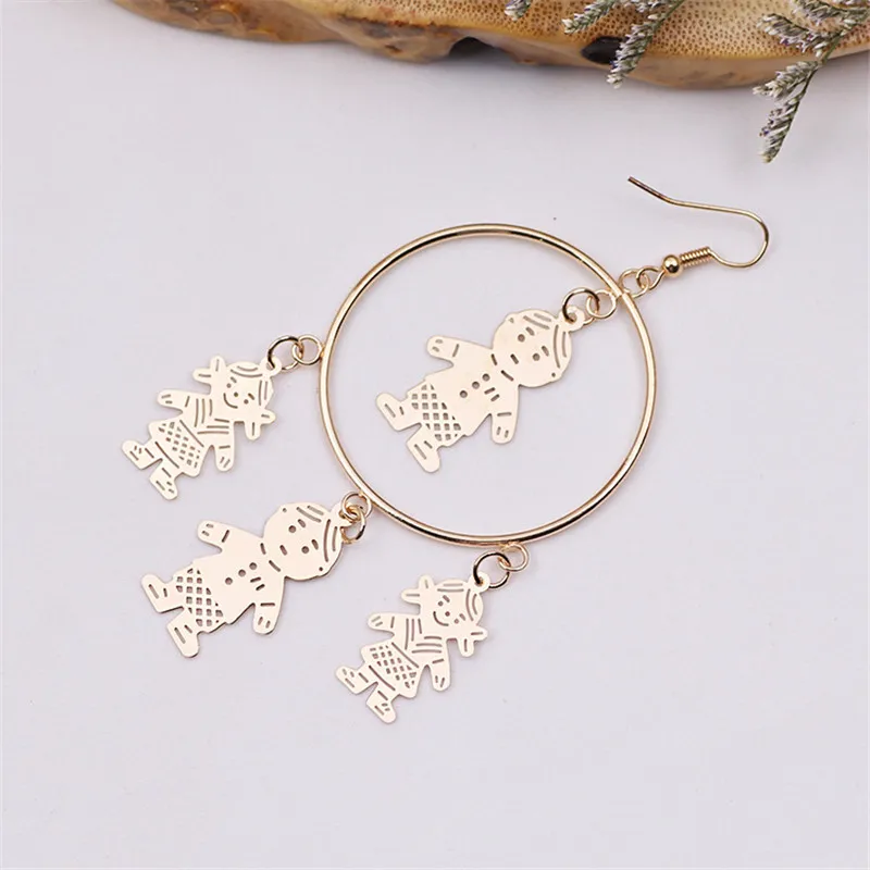 Женские серьги-подвески филигранные большие круглые ювелирные изделия подарок