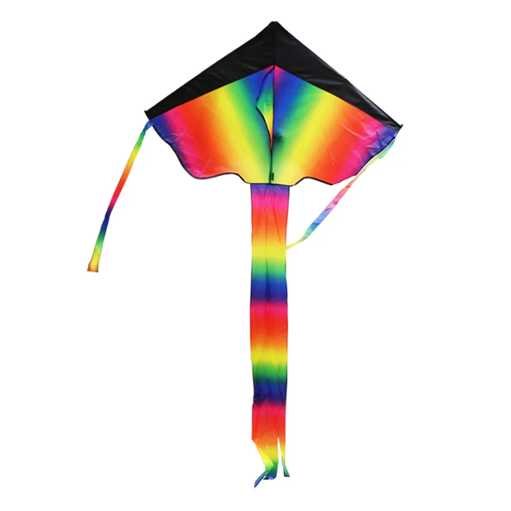 Цветной Радужный воздушный змей с длинным хвостом нейлоновые воздушные летающие