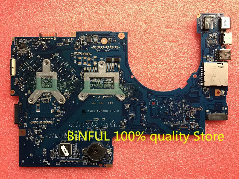 Материнская плата для ноутбука HP 17 AB W Series 857388 601 501 с SR2FQ i7 6700HQ CPU DAG37AMB8D0 MB 100%