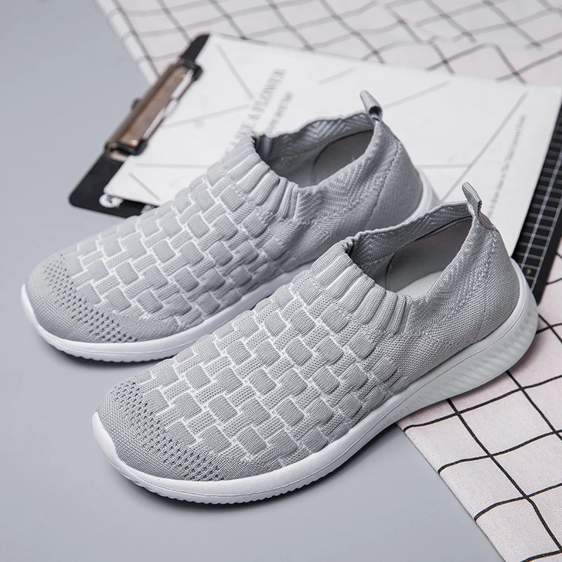 NIKEZI/Размеры 35-42 Женские Классические Легкие сетчатые Лоферы без шнуровки