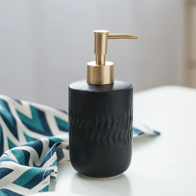 Матовый черный простой керамический моющий костюм в европейском стиле для