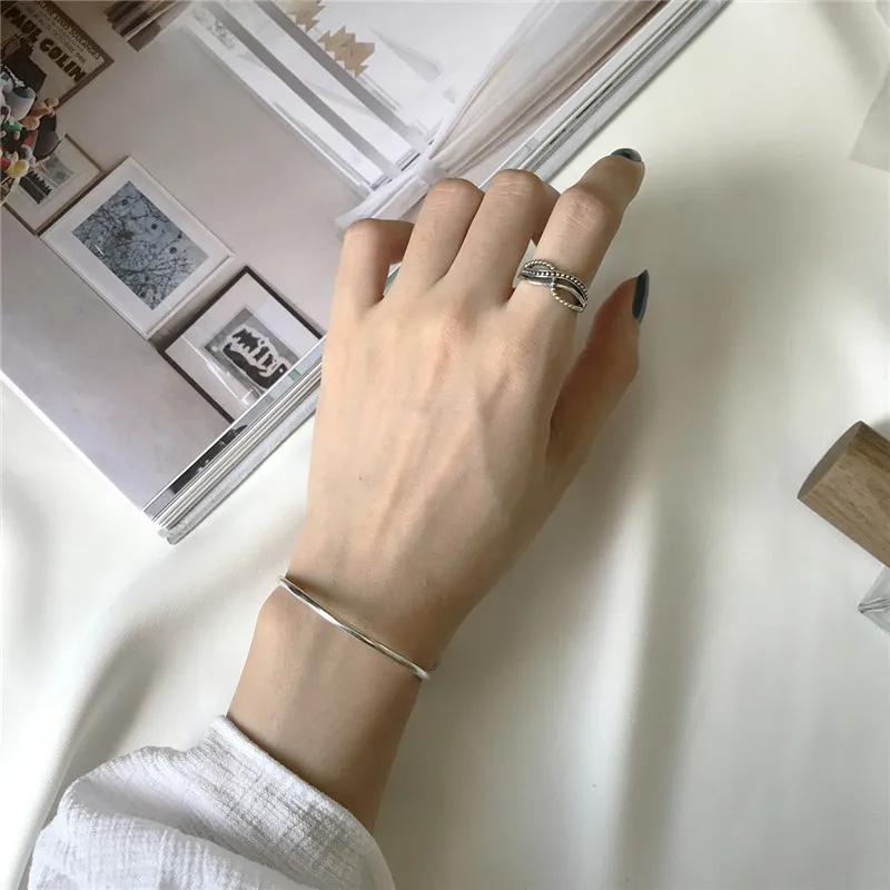 RUIYI реальные 925 стерлингового серебра женские модные туфли в лаконичном стиле