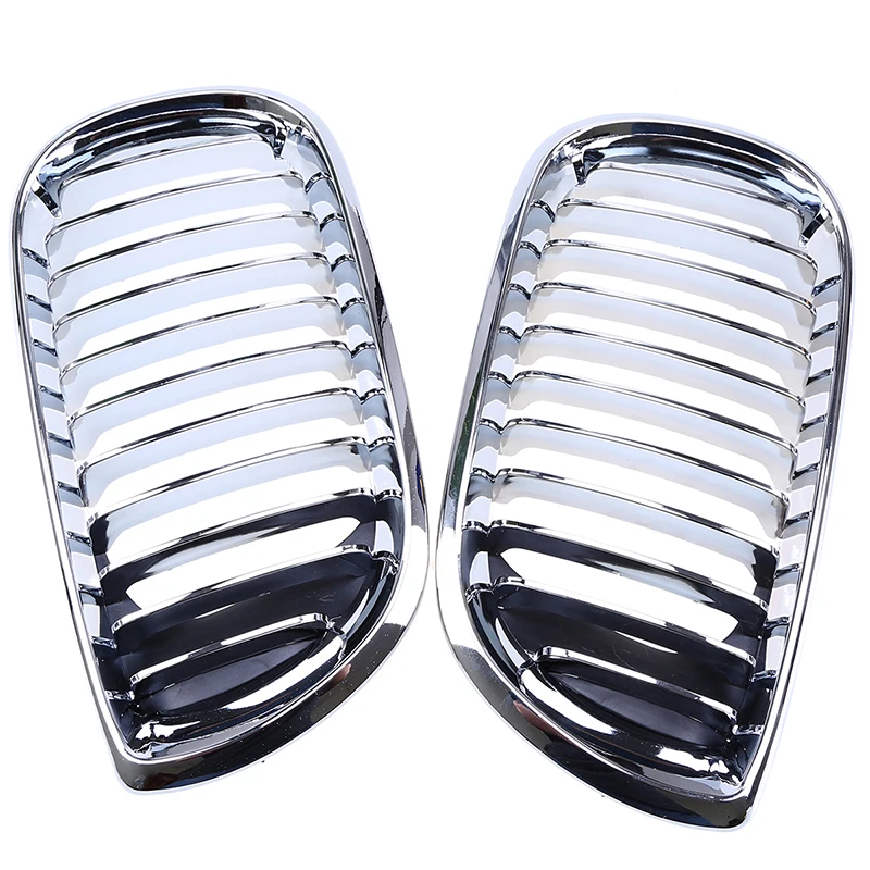 Гоночные грили POSSBAY Chrome для BMW 3-Series E46 320i/325i/325xi Touring 2002-2006 Facelift передние и