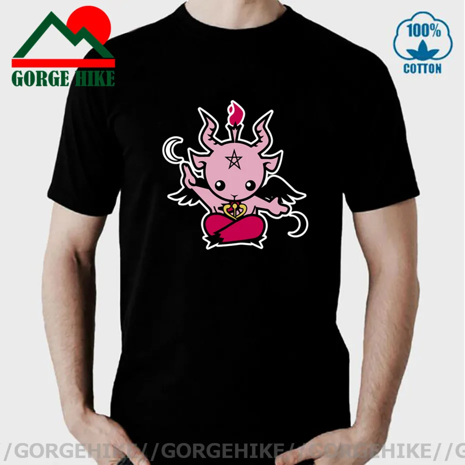 GorgeHike новое летнее платье с изображением Сатанинского козла Бафомет футболки