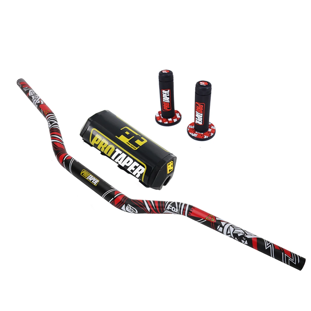 Мотоцикл 28 мм 1-1/" Fat Bar руль Грипсы колодки для KTM HONDA KAWASAKI SUZUKI YAMAHA CRF Protaper Pro Dirt Bike Motorcross