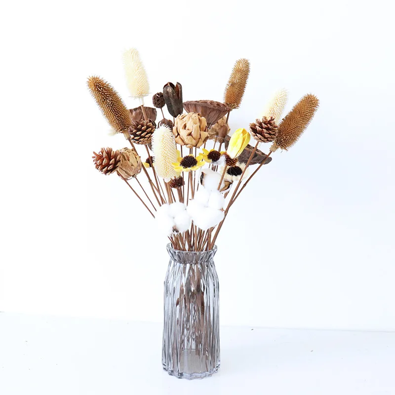 Натуральные сушеные цветы лист эвкалипта настоящий желудь сосна пшеница хлопок