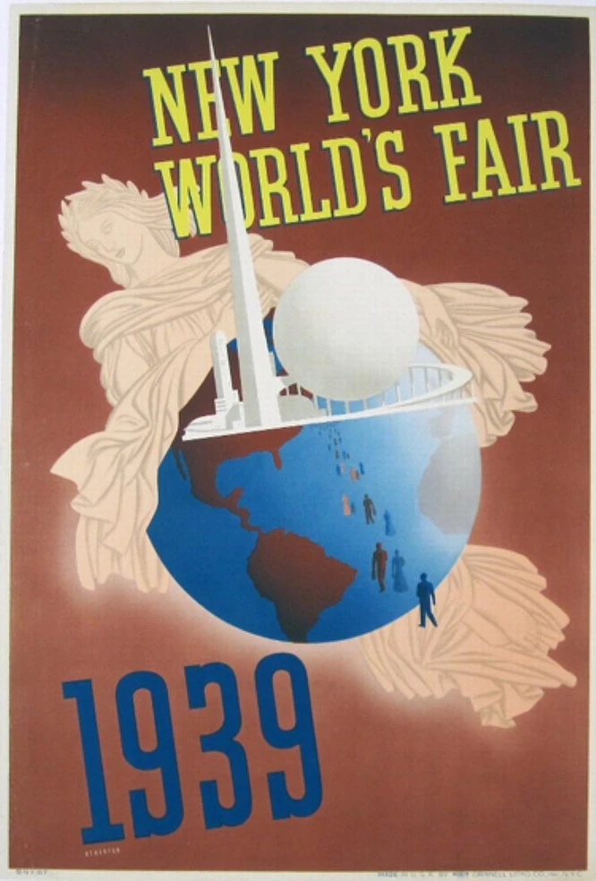 Винтажный постер с изображением статуи справедливой свободы Нью-Йорка ретро