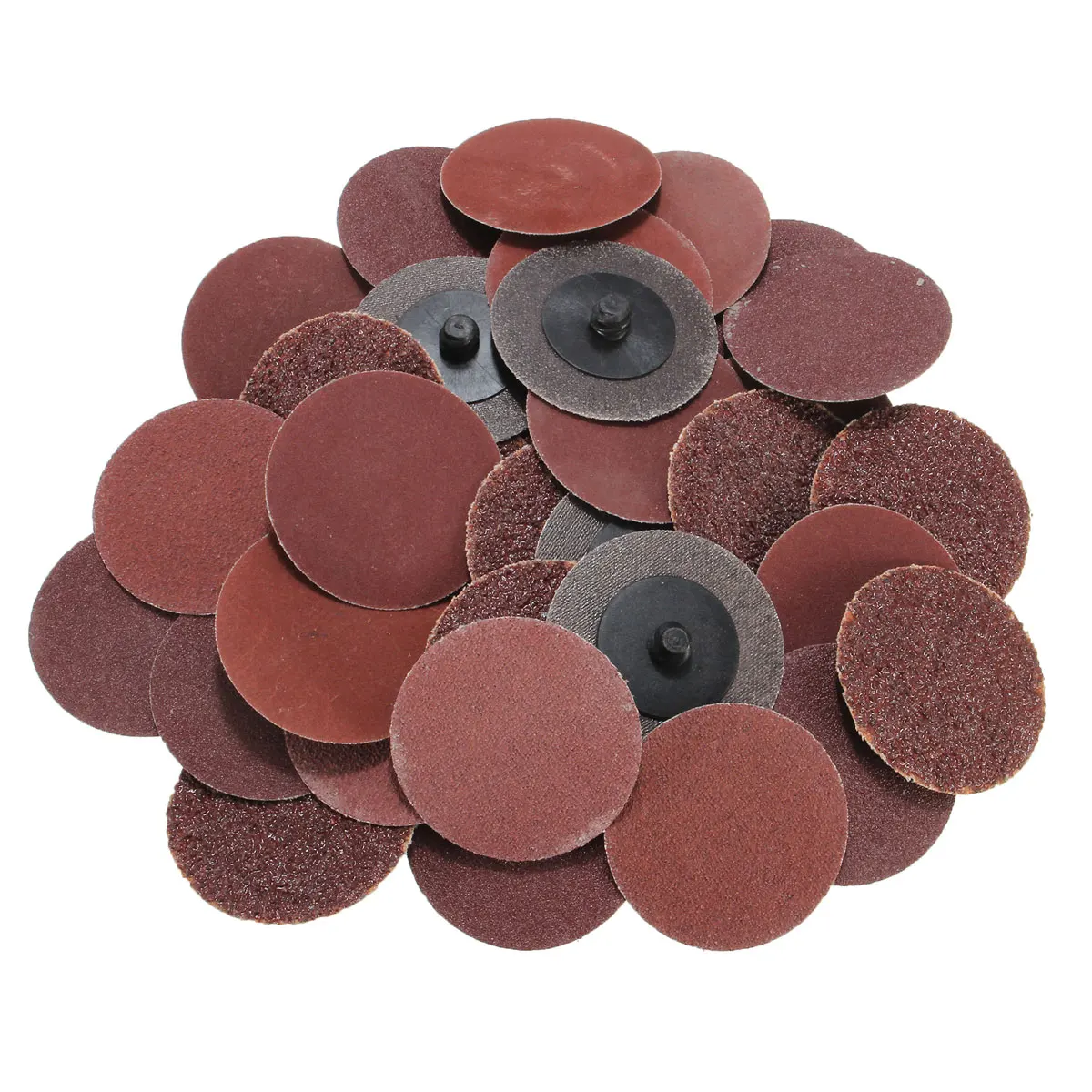 

40Pcs Roloc Sanding Disc 2" Quick Change Discs Sander Pad Woodworking Finishing Rotary Tool Accessories 24/60/120/240 Grit