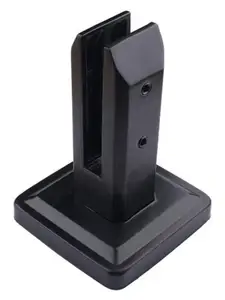 304 черные U-образные зажимы из нержавеющей стали, стеклянные панели, ограда, лестница, кронштейн, балюстрада, напольное крепление, опорный зажим