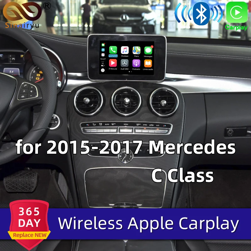 Greenyi Wi Fi Беспроводной Carplay Android авто зеркало модернизации для Mercedes C CLA CLS class NTG 5 1 2