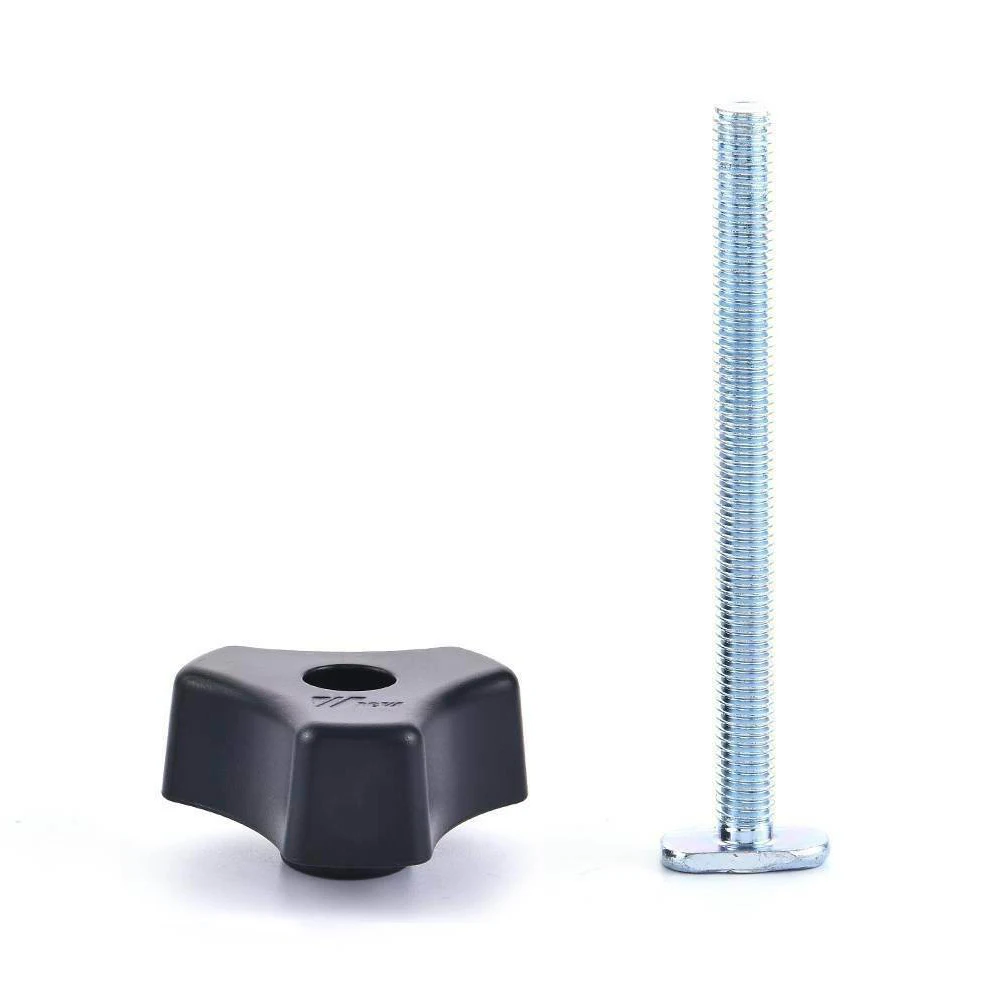 

M8 Hand Slide Block Clamps Quick Acting Accessories M8 Small SliderT Knob Metal Screw T Slot Retainer for Woodworking