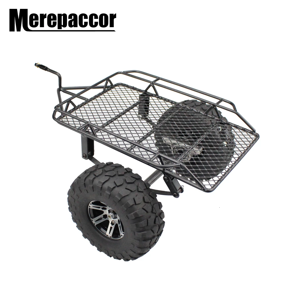Металлический Сцепной прицеп модель прицепа для 1/10 RC Rock Cralwer автомобиль Axial SCX10
