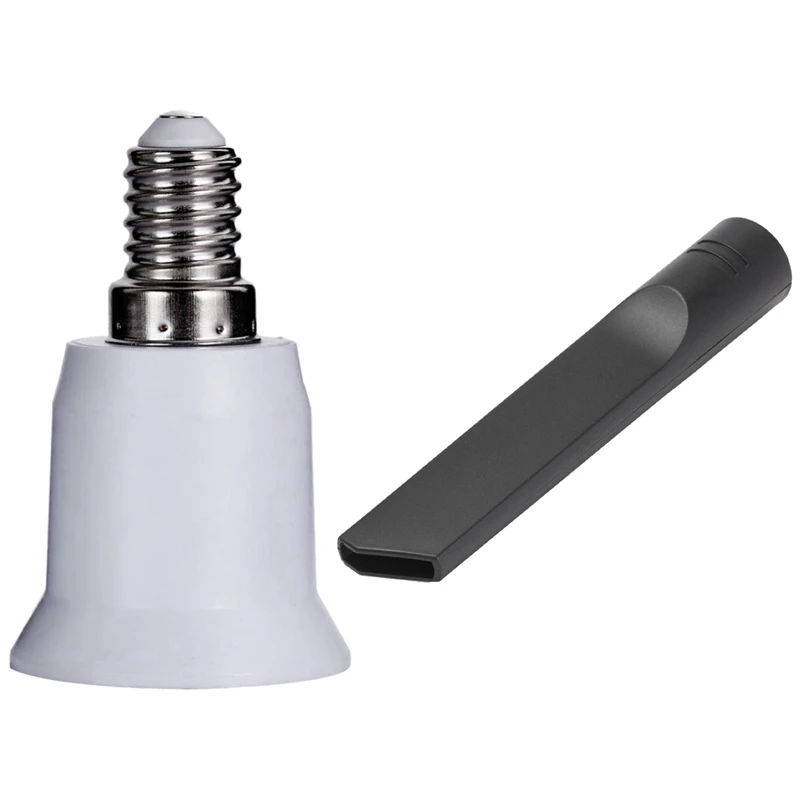 

E14 To E26 E27 Adapter Chandelier Light Socket E14 To Medium Socket With 35Mm Crevice Tool Port Corner Nook Cranny Tool