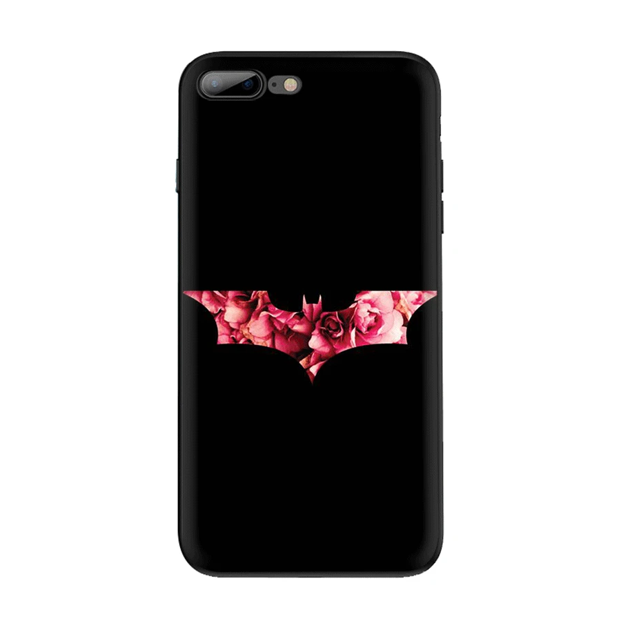 Чехол для мобильного телефона из ТПУ для iPhone 5 5S 6 6s 7 8 Plus X XR XS Max Shell с логотипом Marvel Бэтмен