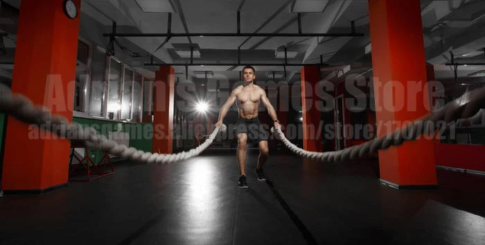 9/12/15 м Боевая веревка силовых тренировок Crossfit борьба веревка выносливость Burpee шлема веревки тяжелые 10-22 кг высокое качество