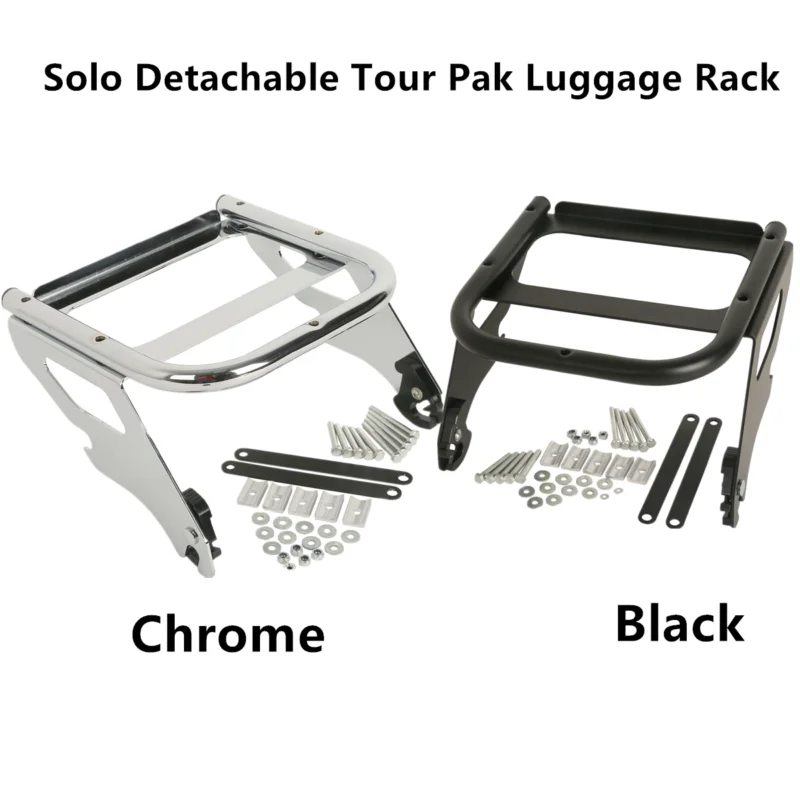 Мотоцикл 2-Up Tour Pack крепление багажная стойка для Harley 1997-2008 Road King FLHT хром/черный