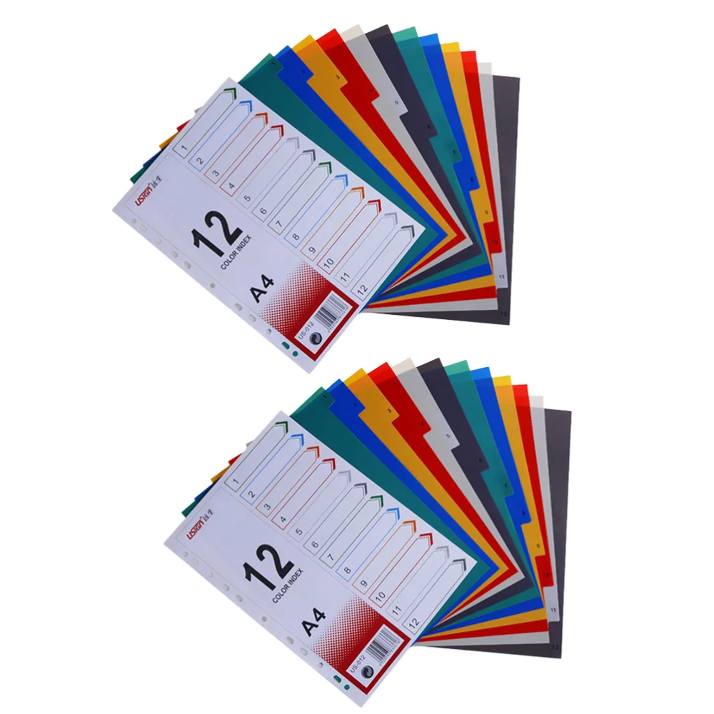

2Pcs Creative Page Divider Colorful Classification Page Tab for Notebook Memo