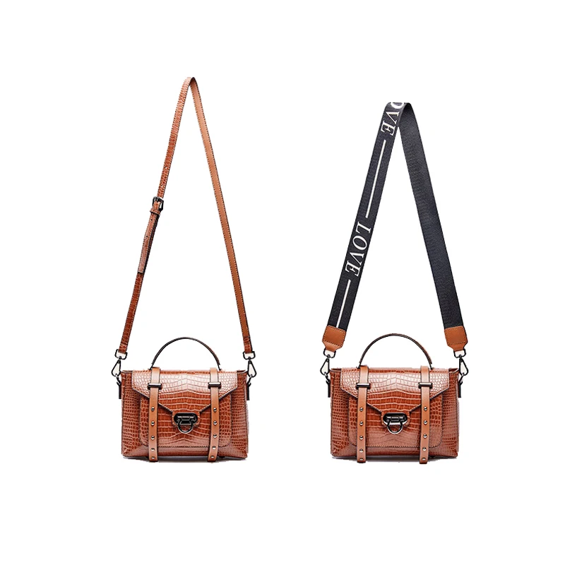 Сумка-мессенджер Epmker женская из натуральной кожи саквояж на плечо в винтажном