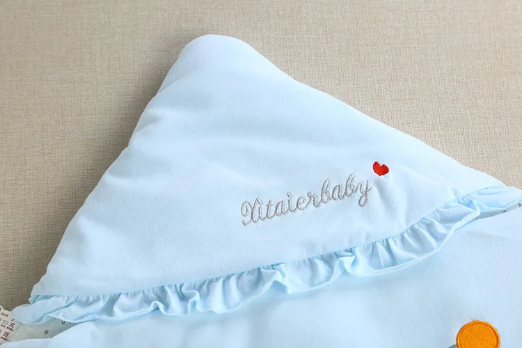 Мягкий спальный мешок из чесаного хлопка для новорожденных Пеленальный