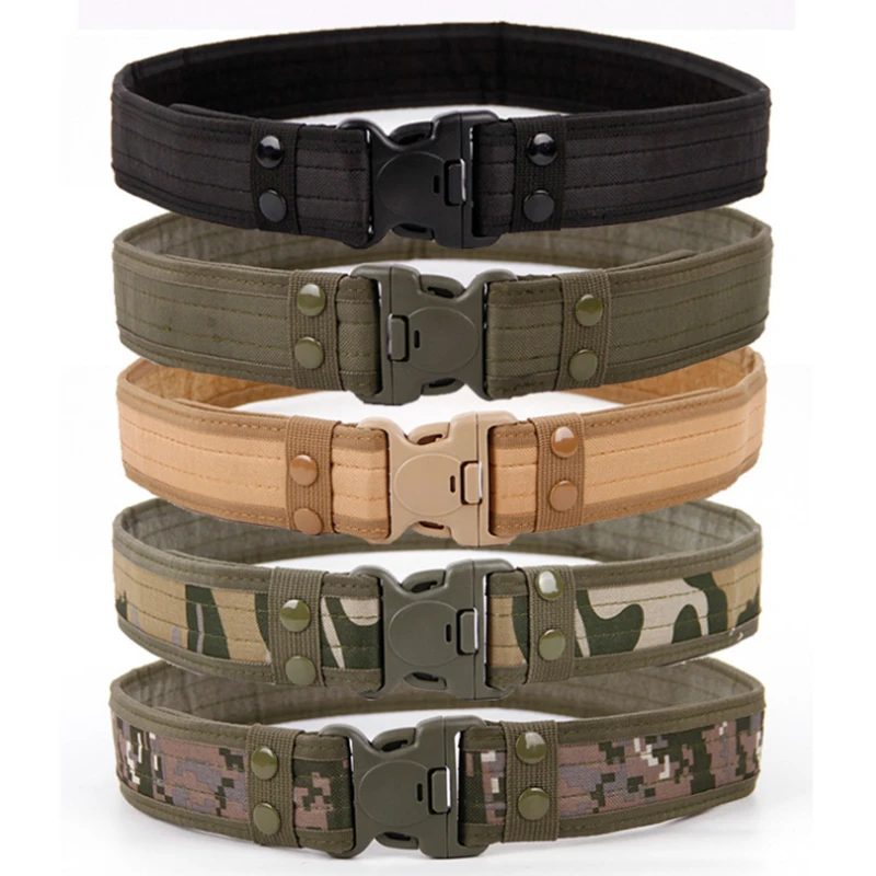 Тактические мужские военные ремни армейский утолщенный холст тактический