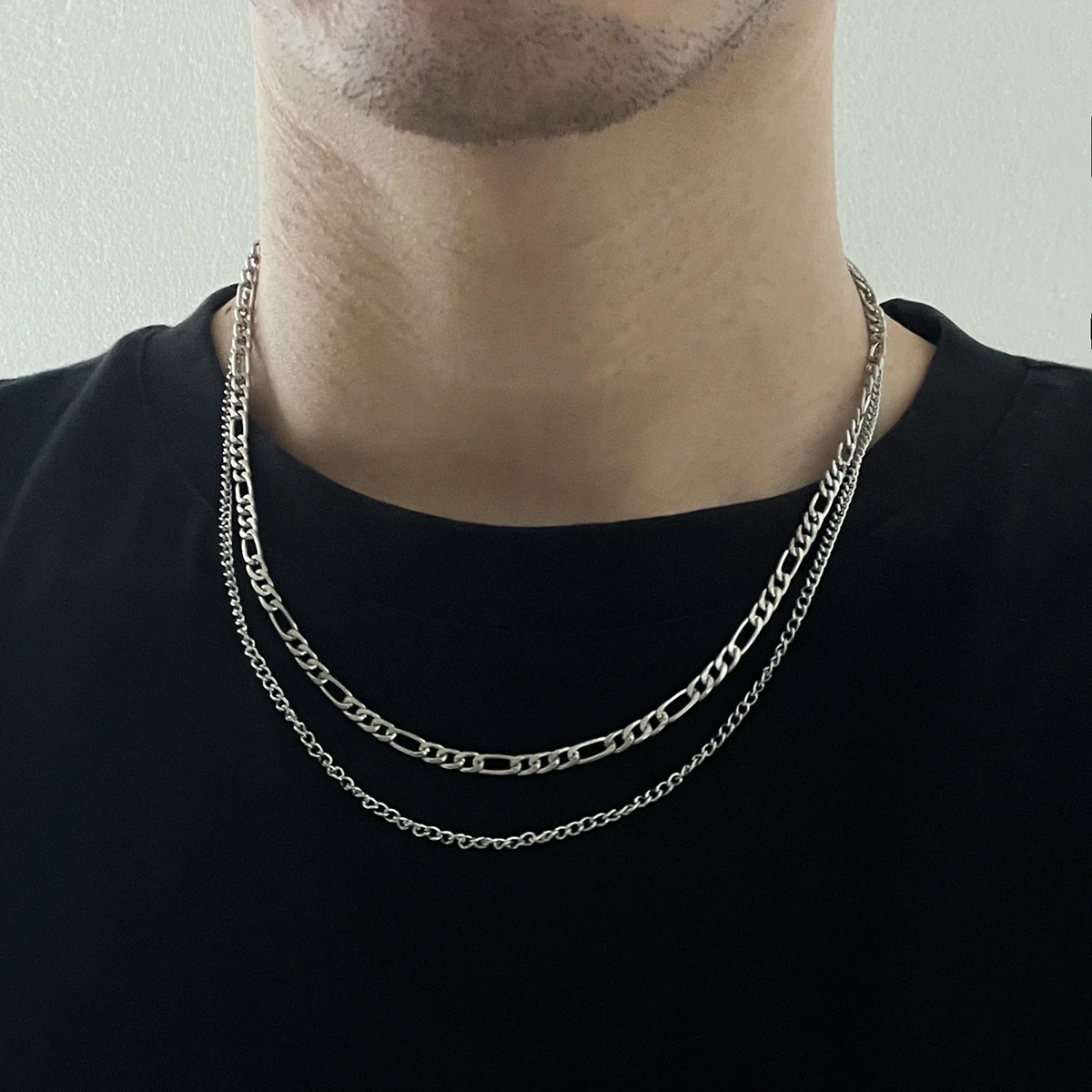 

Aprilwell One Piece Punk Choker Necklace for Women Multilayer 2021 Fashion Kpop Cuba Chain Jewelry Men Accessories Free Shipping