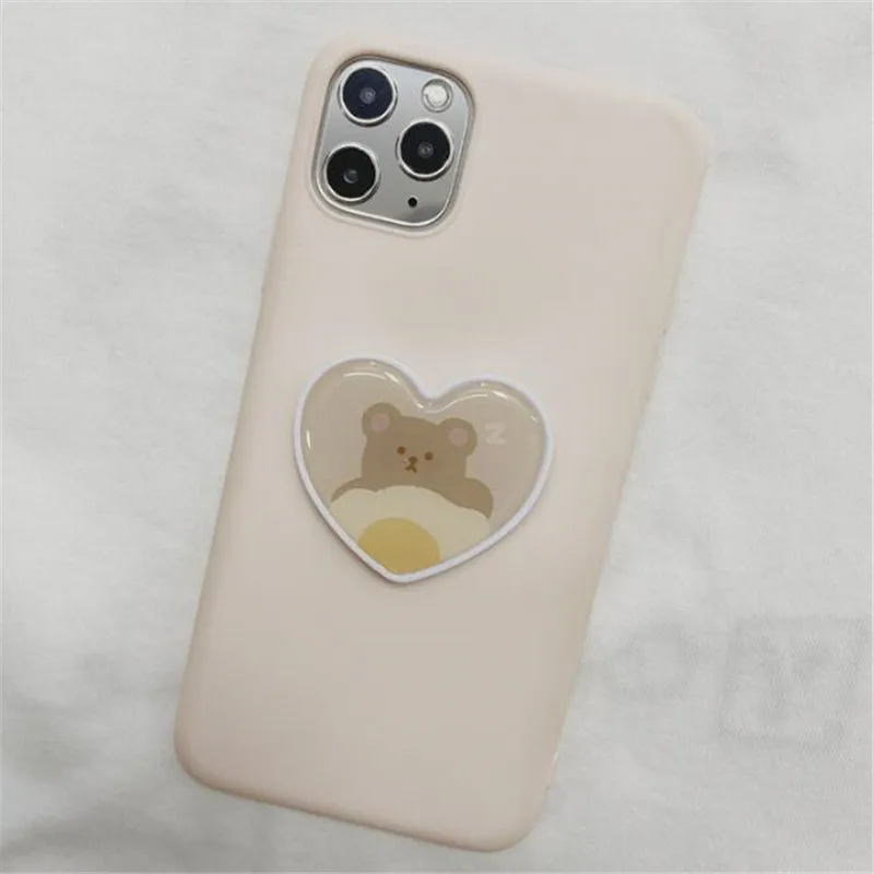 В форме сердца с рисунком из мультфильма Медведь Раздвигающаяся Подставка для