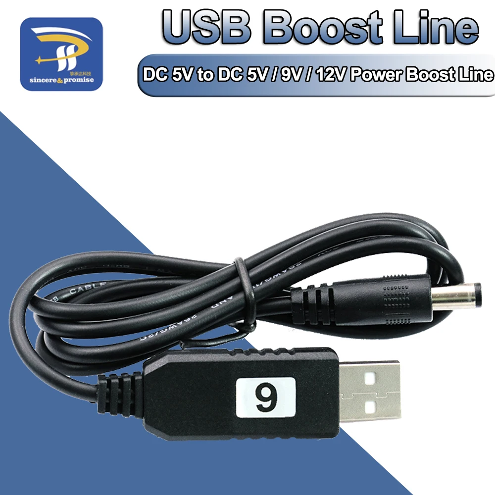 Повышающий Модуль USB Power Boost Line от 5 в постоянного тока до 9 В/12 В Кабель адаптер