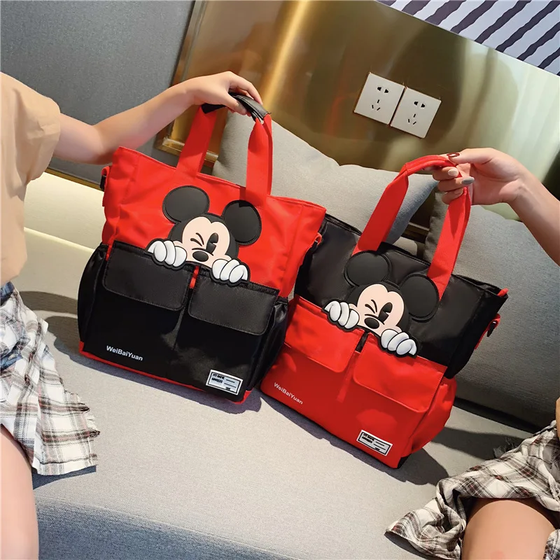 Портфель школьный Disney с Микки Маусом для учеников средних классов Холщовый