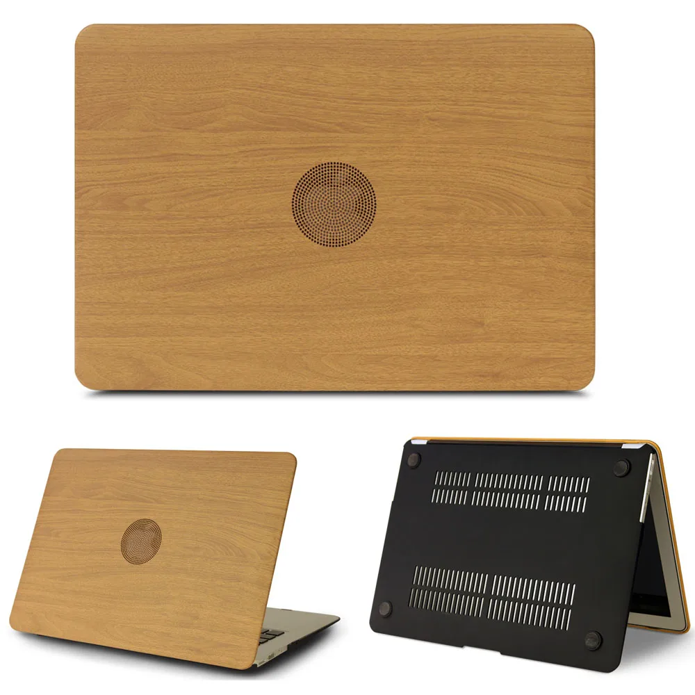 Чехол для ноутбука из искусственной кожи с деревянным лицевым покрытием Apple MacBook