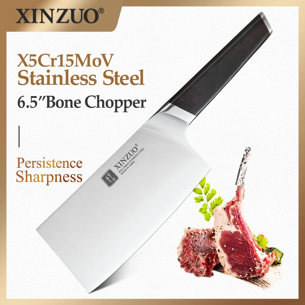 

Нож для обрезки костей XINZUO из нержавеющей стали, 6,5 дюйма, X5Cr15Mov, кухонные ножи, инструменты для приготовления пищи, ножи для нарезки, ручка из...