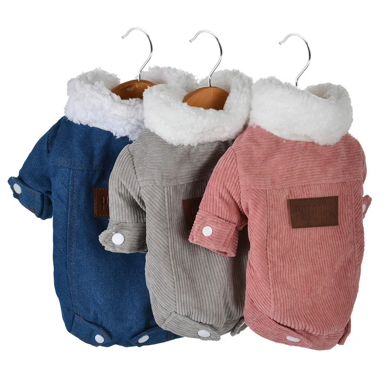

Autumn Winter Pet Dog Clothes For Dogs Thicken Warm Puppy Dog Coat Jacket Soft Fleece Chihuahua French Bulldog Clothing Outfits