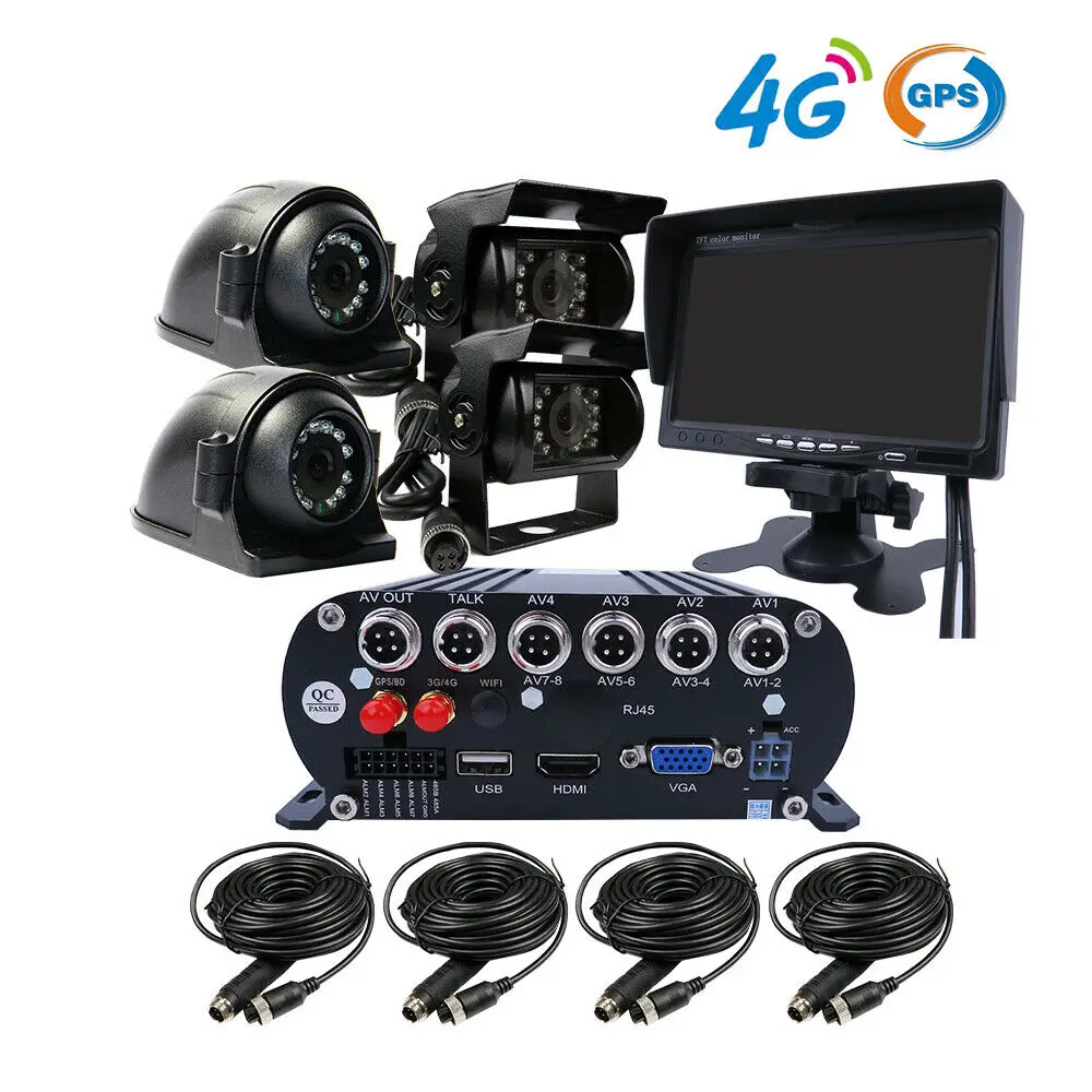 1080P 2.0mp 2 ТБ HDD 4CH gps 4G жесткий диск автомобильный Мобильный DVR MDVR видео рекордер CCTV