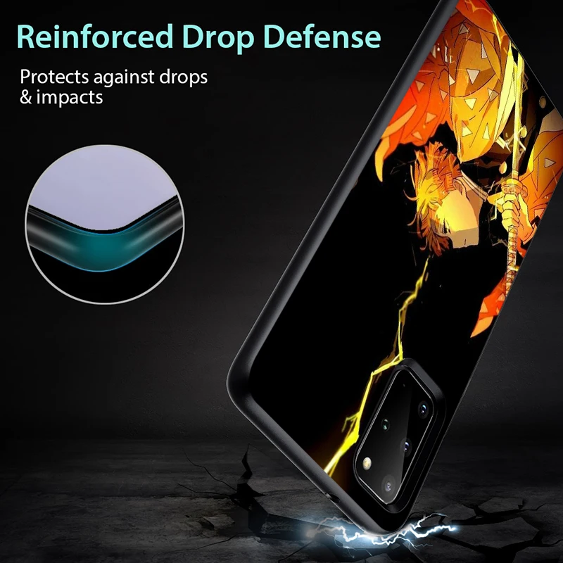 

The Slayer Kimetsu for Samsung Note 20 10 9 8 Ultra Plus A91 A81 A71 A51 A42 A41 A31 A21 A12 A11 A01 Black Phone Case