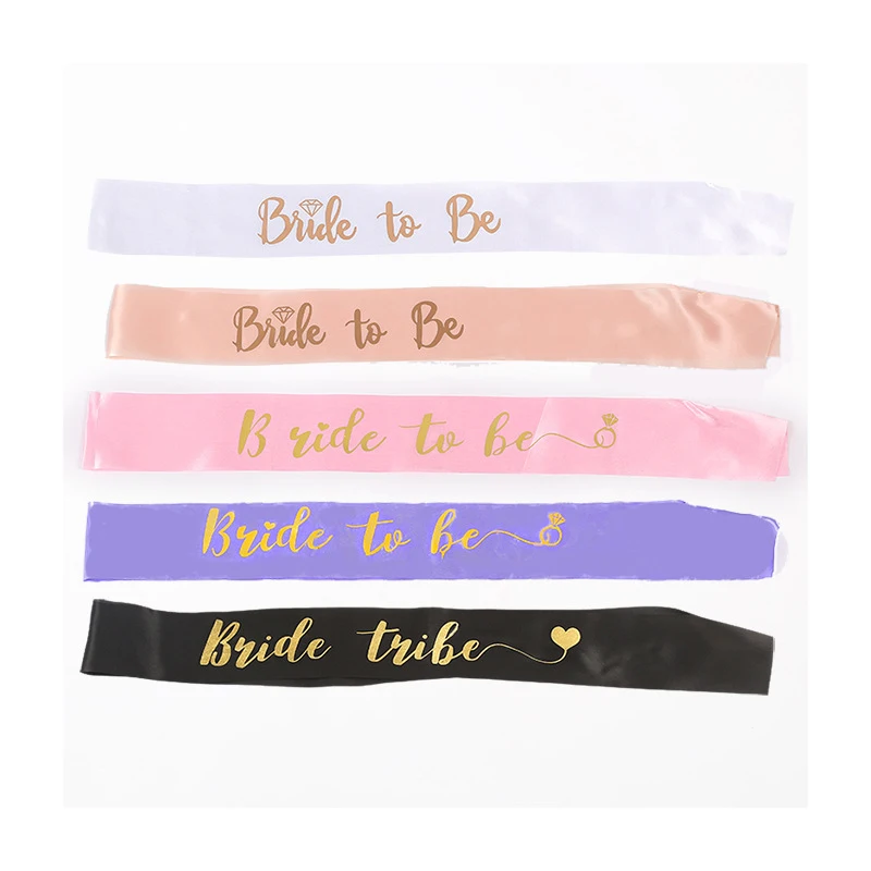 

Wedding Decoration Bridal Shower Wedding Veil Team Bride Wants Satin Belt Bachelor Party Girl Party Decoration Supplies