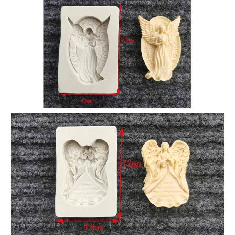 

Handmade Angel Epoxy Resin Silicone Mold Angel Emboss Silicone Mold Fondant Mold Angel Cake Decoration Resin Craft Tools