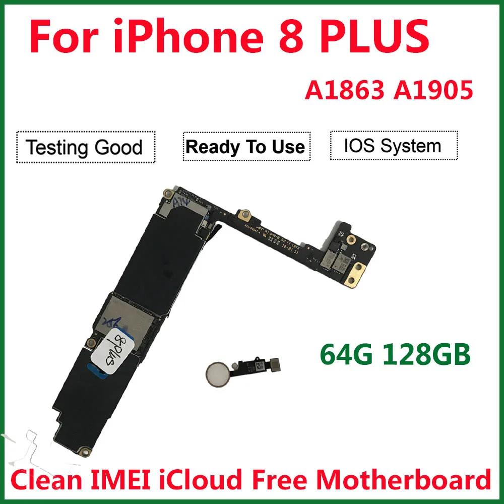 Оригинальная материнская плата для iPhone 8 Plus разблокированная черная Золотая