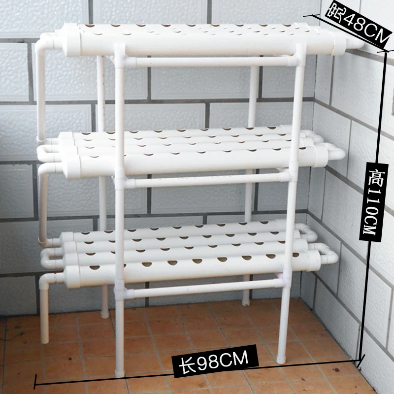 3 слоя 12 труб 108 отверстий для всей семьи балкона овощей ПВХ стойка посадки